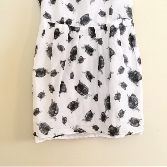 BB Dakota Cutout Sundress Watercolor Print Shift 8 - Picture 5 of 6